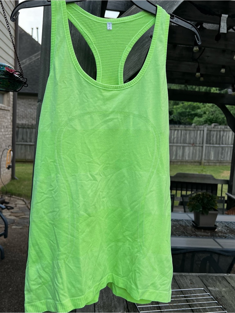 Lululemon Swiftly Neon Green Racerback Tank Top - 12